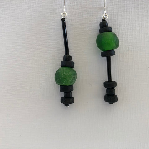 Sea Glass Green Earrings