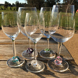 Wine Glass Magnetic Charms