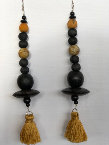 Autumn Shade Tassel Earrings