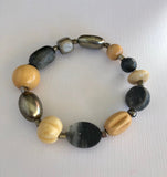 Bone, Grey and Silver Necklace 2