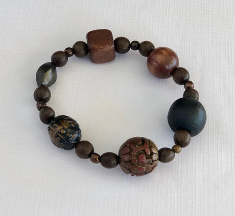 Brown Wood Bracelet