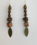 Wood and Metal Long Necklace